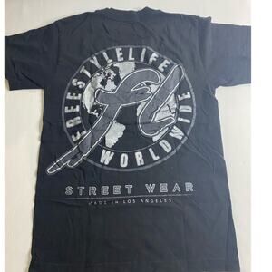 Freestyle Life Worldwide Los Angeles T-shirt Size Small Black